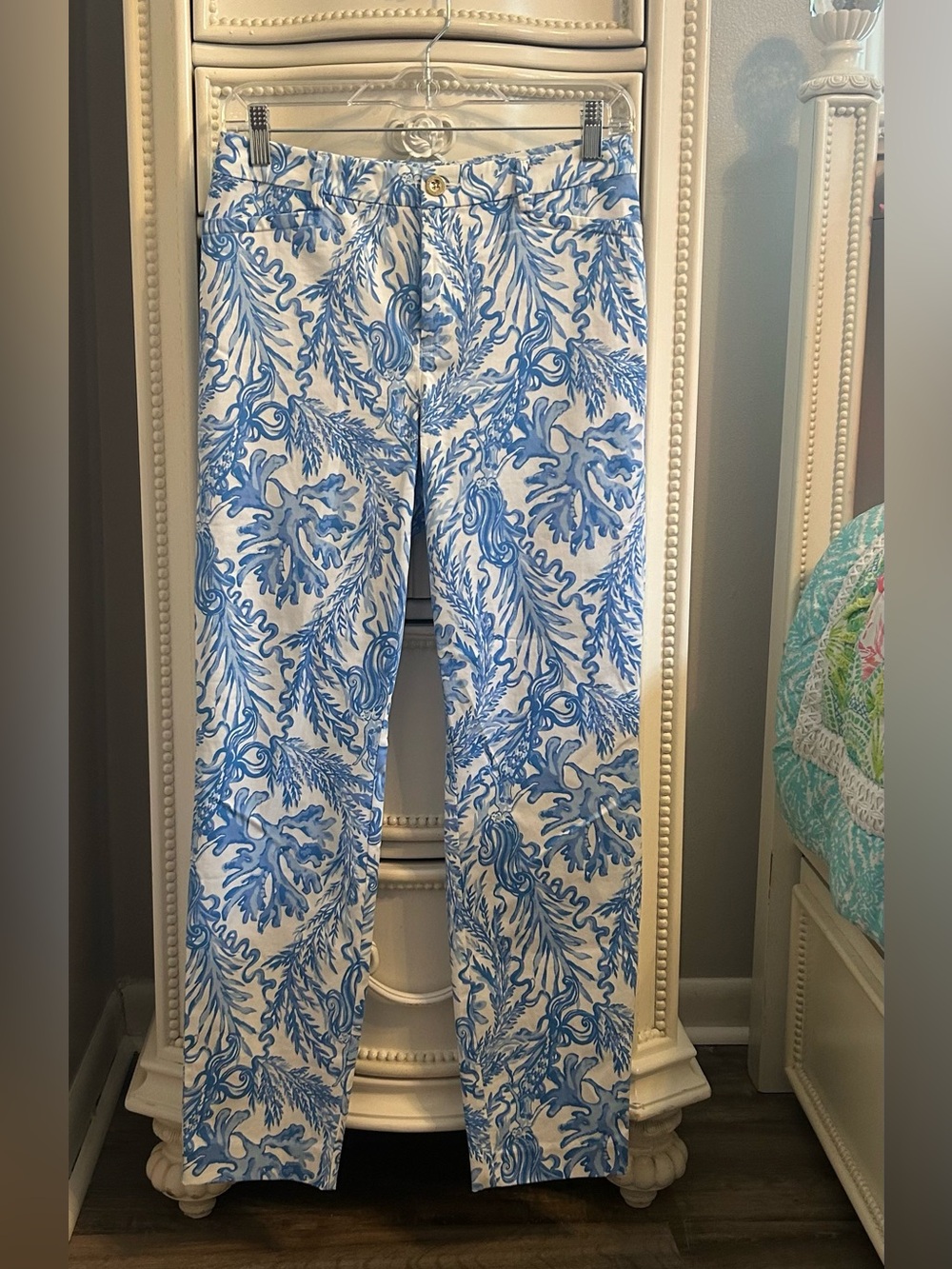 Lilly Pulitzer Kelly High Rise Skinny Ankle Pants, Size 6